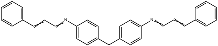 4,4'-METHYLENEBIS(N-CINNAMYLIDENEANILINE) Structure