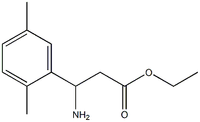 ETHYL 3-AMINO-3-(2,5-DIMETHYLPHENYL)PROPANOATE Struktur