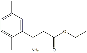 ETHYL 3-AMINO-3-(2,5-DIMETHYLPHENYL)PROPANOATE Structure