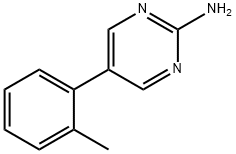 2-Amino-5-(2-tolyl)pyrimidine Struktur