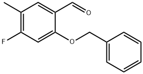 Benzaldehyde, 4-fluoro-5-methyl-2-(phenylmethoxy)- 结构式