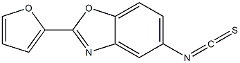 Isothiocyanic acid, 2-(2-furyl)-5-benzoxazolyl ester,51299-36-6,结构式