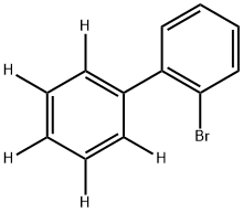 2-溴联苯-D5, 51624-38-5, 结构式