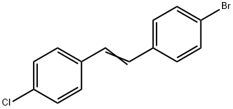 1-BROMO-4-[2-(4-CHLOROPHENYL)ETHENYL]BENZENE 结构式