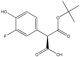 (R)-2-(tert-butoxycarbonyl)-2-(3-fluoro-4-hydroxyphenyl)acetic acid,51746-38-4,结构式