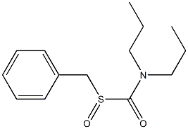 1-phenylmethanesulfinyl-N,N-dipropylformamide Struktur