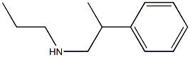 (2-フェニルプロピル)(プロピル)アミン 化学構造式