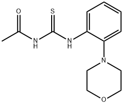 N-acetyl-N'-(2-morpholin-4-ylphenyl)thiourea Struktur