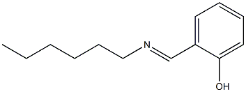 o-(hexyliminomethyl)phenol Structure
