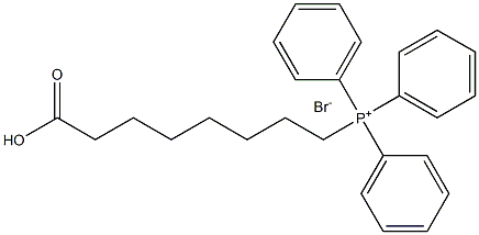 (7-carboxyheptyl)triphenylphosphonium bromide, 52956-93-1, 结构式