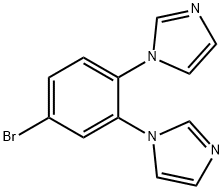 3,4-Di(imidazol-1-yl)bromobenzene 结构式