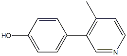 4-(4-methylpyridin-3-yl)phenol 结构式