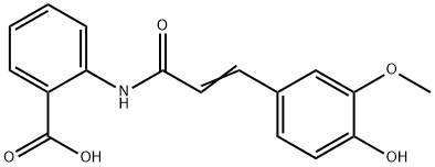 2-[[3-(4-Hydroxy-3-methoxyphenyl)-1-oxo-2-propen-1-yl]amino]benzoic acid|