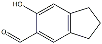 2,3-二氢-6-羟基-1H-茚-5-甲醛, 54402-54-9, 结构式
