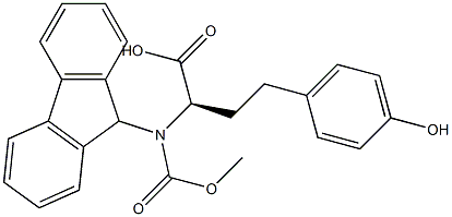 (2R)-2-(9H-fluoren-9-ylmethoxycarbonylamino)-4-(4-hydroxyphenyl)butanoic acid,551929-82-9,结构式