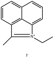 1-乙基-2-甲基苯并[CD]吲哚-1-碘化物,5529-78-2,结构式