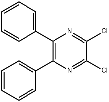 2,3-Dichloro-5,6-diphenylpyrazine Struktur