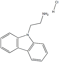 2-(9H-咔唑-9-基)乙烷-1-胺盐酸, 57168-24-8, 结构式