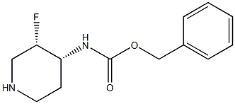 N-[顺式-3-氟-4-哌啶基]氨基甲酸苄酯, 577771-11-0, 结构式