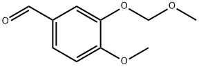 4-メトキシ-3-(メトキシメトキシ)ベンズアルデヒド 化学構造式
