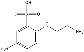 5-氨基-2-(2-氨基乙基)氨基]-苯磺酸 结构式
