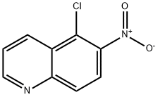 5-CHLORO-6-NITROQUINOLINE Structure