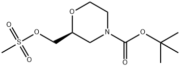 (S)-2-(((甲磺酰基)氧基)甲基)吗啉-4-羧酸叔丁酯, 606139-90-6, 结构式