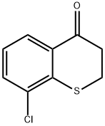 8-氯-3,4-二氢-2H-1-苯并噻喃-4-酮 结构式