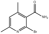 2-bromo-4,6-dimethylpyridine-3-carboxamide Structure