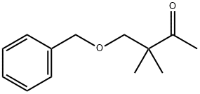 3,3-ジメチル-4-ベンジルオキシ-2-ブタノン 化学構造式