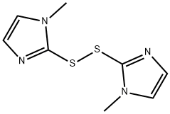 1,2-双(1-甲基-1H-咪唑-2-基)二硫烷, 61747-29-3, 结构式