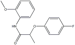 2-(4-fluorophenoxy)-N-(2-methoxyphenyl)propanamide Structure