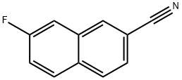 7-fluoro-2-cyano-naphthalene,62078-75-5,结构式