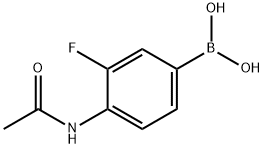 3-氟-4-乙酰氨基苯硼酸, 626251-12-5, 结构式