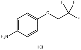 4-(2,2,2-三氟乙氧基)苯胺盐酸盐, 62740-45-8, 结构式