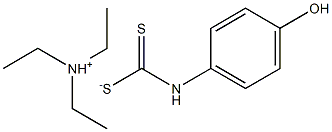 (4-Hydroxyphenyl)dithiocarbamicacid,triethylaminesalt Structure