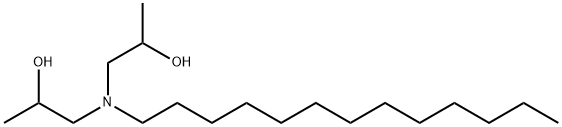 1,1'-(tridecylimino)bis-2-propanol 化学構造式