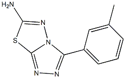 3-(间-甲苯基)-[1,2,4]三唑并[3,4-B][1,3,4]噻二唑-6-胺,629652-21-7,结构式