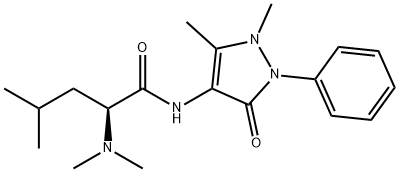 N,N-Dimethyl-L-Leucine-4-Antipyrineamide,62989-72-4,结构式