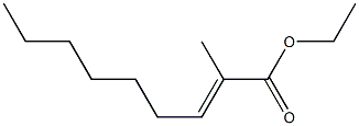 ethyl (2E)-2-methylnon-2-enoate 结构式