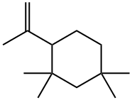 Cyclohexane, 1,1,5,5-tetramethyl-2-(1-methylethenyl)- Struktur