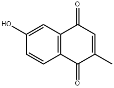 1,4-Naphthalenedione, 6-hydroxy-2-methyl- Struktur