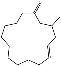 甲基环十五烯酮, 63314-79-4, 结构式