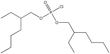 Phosphorochloridicacid,bis(2-ethylhexyl)ester Structure