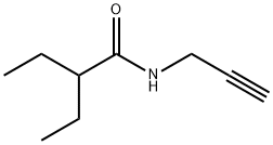 2-乙基-N-(丙-2-炔-1-基)丁酰胺 结构式