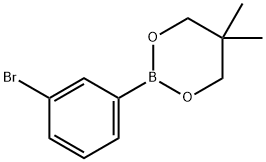2-(3-bromophenyl)-5,5-dimethyl-1,3,2-dioxaborinane Structure