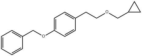 1-(benzyloxy)-4-[2-(cyclopropylmethoxy)ethyl]benzene Struktur