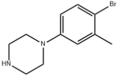 1-(4-溴-3-甲基苯基)哌嗪, 637022-50-5, 结构式