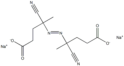 4,4-偶氮双(4-氰基戊酸钠),64338-85-8,结构式
