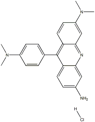 3,6-Acridinediamine, 9-[4-(dimethylamino)phenyl]-N,N-dimethyl-, monohydrochloride Structure